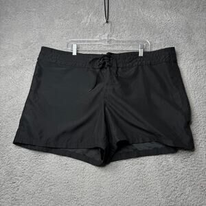 Island Escape Swim Shorts Women’s 22W Black Drawstring